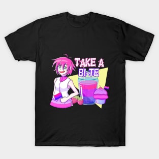 LGBT pride month bisexual anime girl T-Shirt